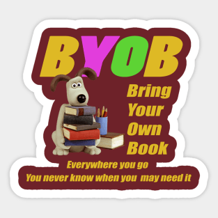 BYOB- Bring your own book Sticker